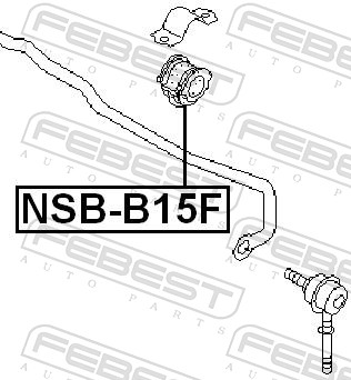 Опора, стабілізатор NSB-B15F FEBEST #1