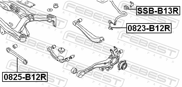 Опора, стабілізатор SSB-B13R FEBEST #1