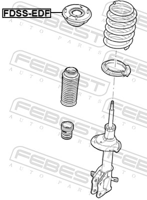 Верхня опора, стійка амортизатора FDSS-EDF FEBEST #1