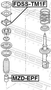 Верхня опора, стійка амортизатора FDSS-TM1F FEBEST #1