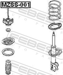Верхня опора, стійка амортизатора MZSS-001 FEBEST #1