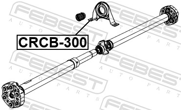 Підшипник, проміжний підшипник карданного вала CRCB-300 FEBEST #1