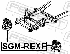 Опора, двигун SGM-REXF FEBEST #1