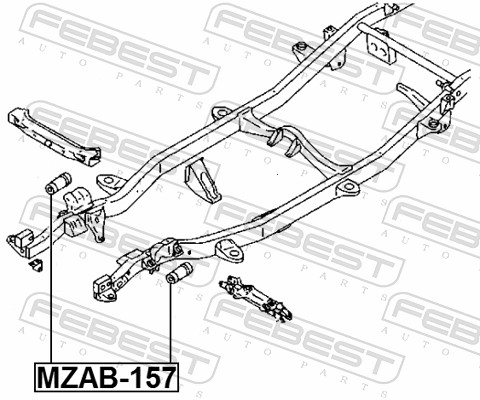 Опора, важіль підвіски MZAB-157 FEBEST #1
