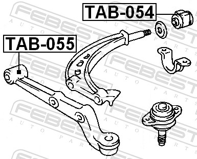Опора, важіль підвіски TAB-055 FEBEST #1