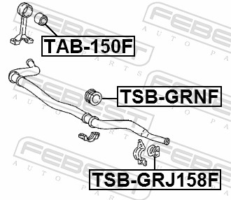 Опора, реактивна тяга TAB-150F FEBEST #1