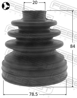 Пыльник, приводной вал 2115-TC7T FEBEST #1
