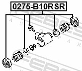 Ремкомплект, колесный тормозной цилиндр 0275-B10RSR FEBEST #1