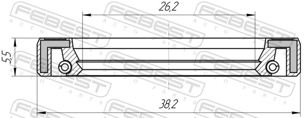 Ремкомплект, рулевой механизм 95FAY-28380606X FEBEST #1