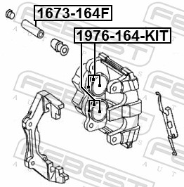 Ремкомплект, тормозной суппорт 1976-164F-KIT FEBEST #1