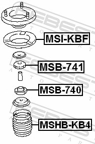 Тарелка пружины MSI-KBF FEBEST #1