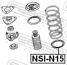 Тарілка пружини NSI-N15 FEBEST #1