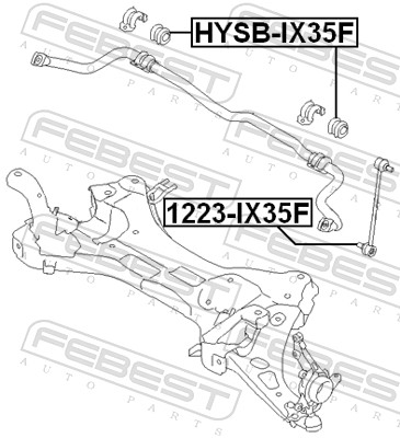 Тяга/стійка, стабілізатор 1223-IX35F FEBEST #1