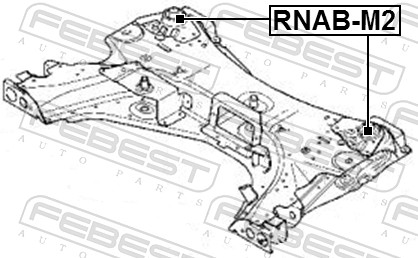 Опора, балка моста RNAB-M2 FEBEST #1