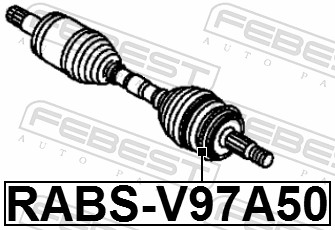 Диск датчика, ABS RABS-V97A50 FEBEST #1