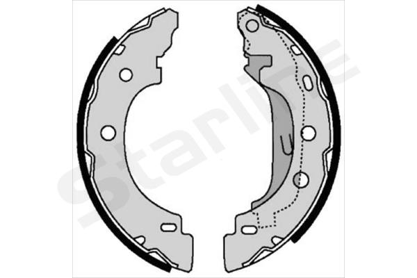 Комплект тормозных колодок   BC 07330   STARLINE