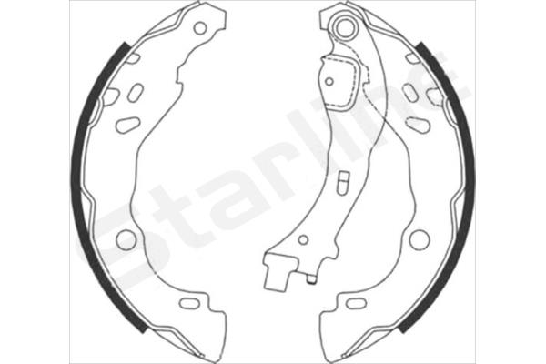 Комплект тормозных колодок   BC 08700   STARLINE