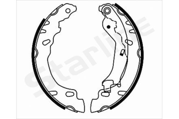 Комплект гальмівних колодок   BC 08780   STARLINE