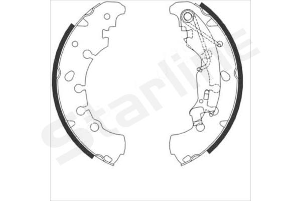 Комплект тормозных колодок   BC 09090   STARLINE