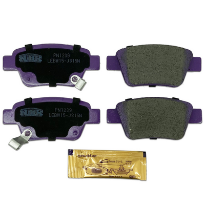 Комплект гальмівних накладок, дискове гальмо, NiBK PN1239 Комплект гальмівних накладок, дискове гальмо, NiBK PN1239