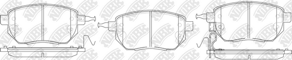 Комплект тормозных колодок, дисковый тормоз   PN2901   NiBK
