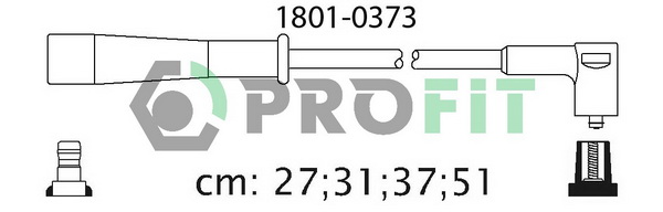 Комплект проводов зажигания   1801-0373   PROFIT