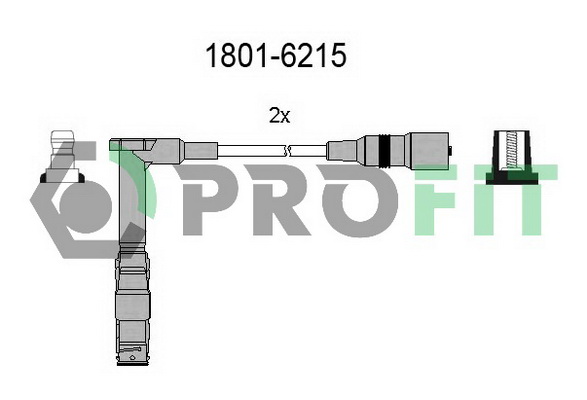 Комплект проводов зажигания   1801-6215   PROFIT