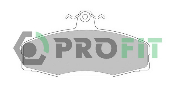 Комплект гальмівних накладок, дискове гальмо   5000-0610   PROFIT