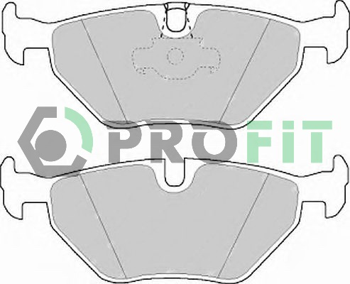 Комплект гальмівних накладок, дискове гальмо   5000-1075   PROFIT