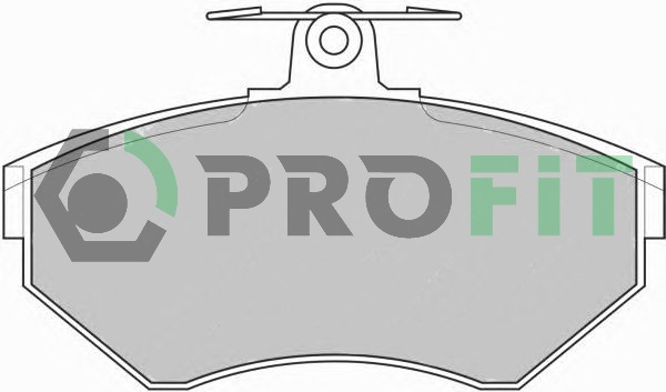 Комплект гальмівних накладок, дискове гальмо   5000-1289   PROFIT