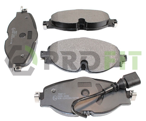 Комплект гальмівних накладок, дискове гальмо   5000-4433   PROFIT