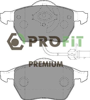 Комплект тормозных колодок, дисковый тормоз   5005-1717   PROFIT