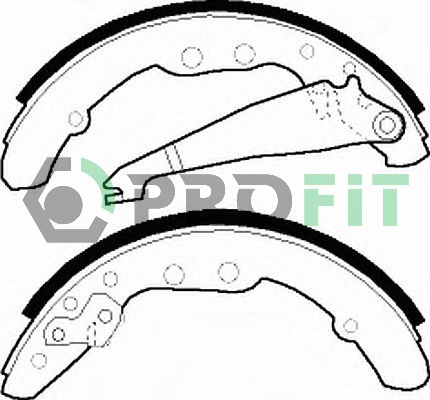 Комплект тормозных колодок   5001-0409   PROFIT