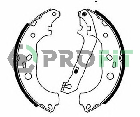 Комплект тормозных колодок   5001-0687   PROFIT