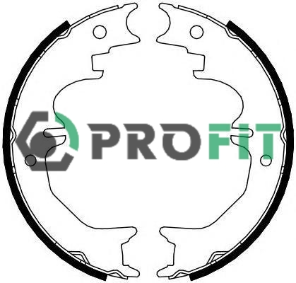 Комплект тормозных колодок   5001-4120   PROFIT