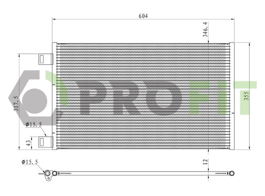 Конденсатор, система кондиціонування повітря   1770-0088   PROFIT