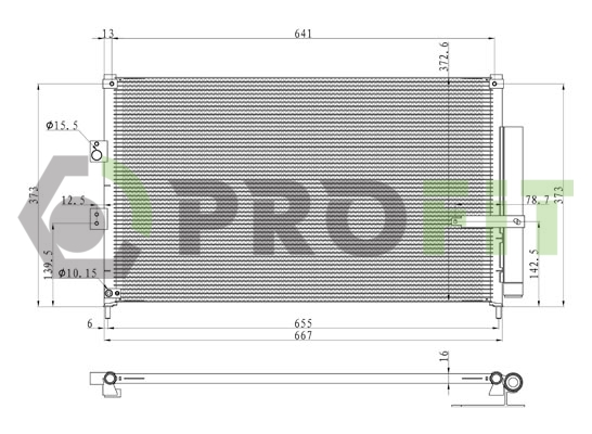 Конденсатор, система кондиціонування повітря   1770-0208   PROFIT
