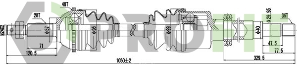 Приводний вал   2730-3010   PROFIT
