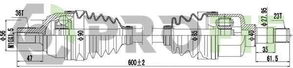 Приводний вал   2730-3016   PROFIT