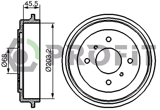 Тормозной барабан   5020-0059   PROFIT