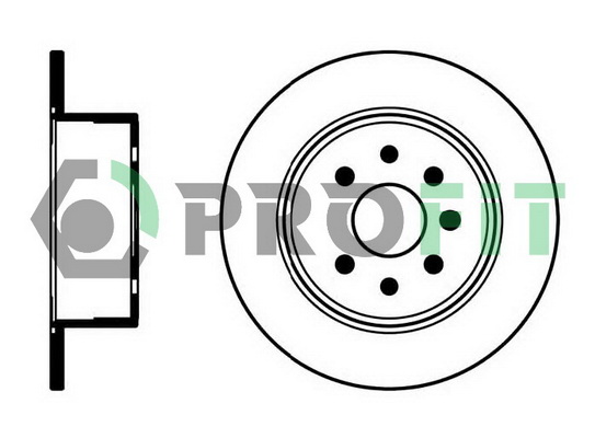 Тормозной диск   5010-0814   PROFIT