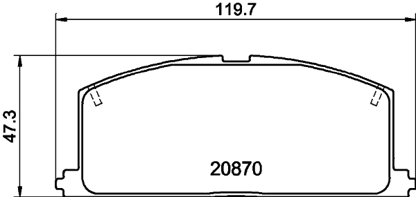 Комплект гальмівних накладок, дискове гальмо   NP1001   NISSHINBO