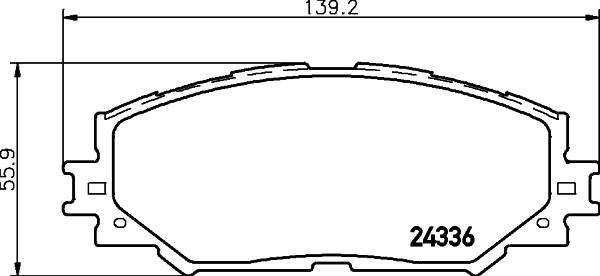 Комплект тормозных колодок, дисковый тормоз   NP1019   NISSHINBO