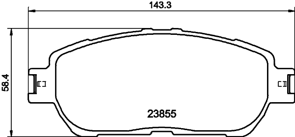 Комплект гальмівних накладок, дискове гальмо   NP1024   NISSHINBO