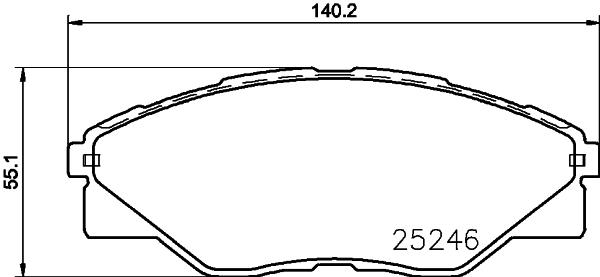 Комплект тормозных колодок, дисковый тормоз   NP1061   NISSHINBO