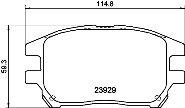 Комплект гальмівних накладок, дискове гальмо   NP1076   NISSHINBO