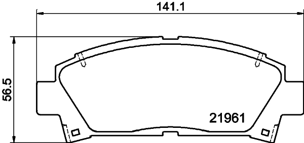 Комплект гальмівних накладок, дискове гальмо   NP1077   NISSHINBO