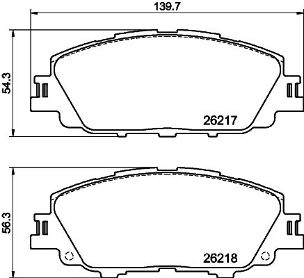 Комплект тормозных колодок, дисковый тормоз   NP1176   NISSHINBO