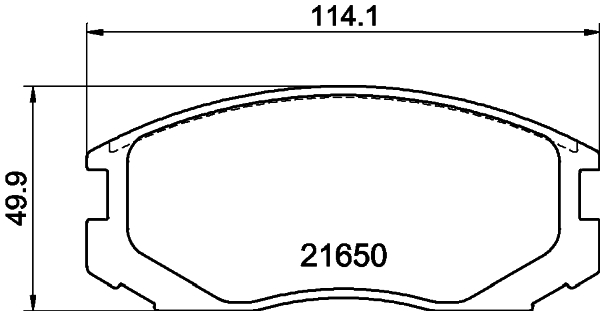 Комплект гальмівних накладок, дискове гальмо   NP3003   NISSHINBO