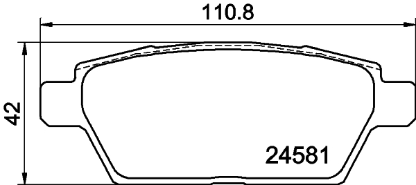 Комплект гальмівних накладок, дискове гальмо   NP5026   NISSHINBO